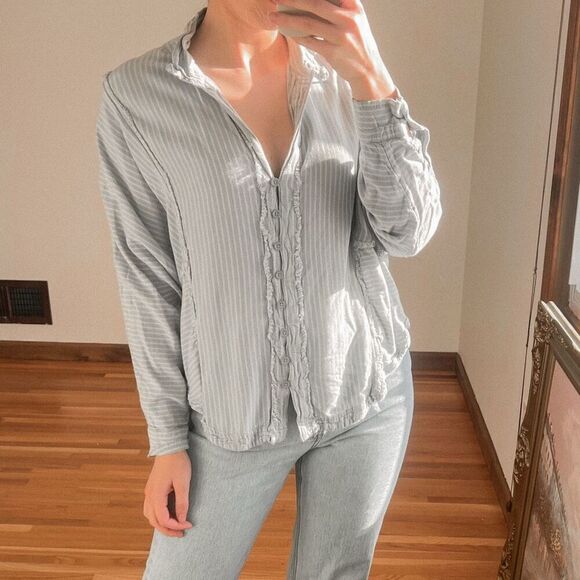 Free People One & Only Stripe Dolman Sleeve Top Size S - Picture 3 of 8